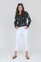 Load image into Gallery viewer, LADIES SPRING SUMMER SQUIGGLE PRINT JACKET - 94090
