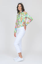 Load image into Gallery viewer, LADIES SPRING SUMMER TROPICAL PRINT JACKET - 94091
