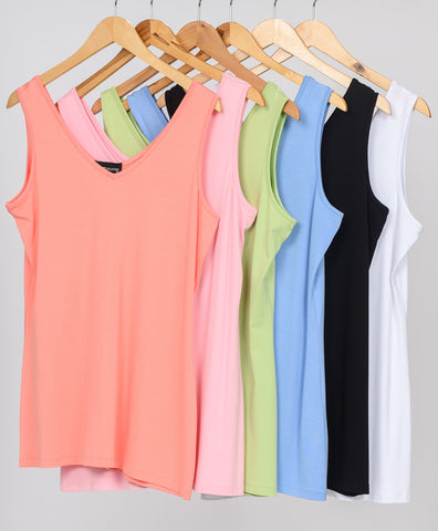 93089 LADIES SPRING SUMMER KNIT REVERSIBLE CAMISOLE